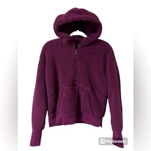 🔴3/$18 All In Motion Women’s Half Zip Sherpa Hoodie - purple/plum - XS